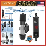 Small Aquarium Betta Heater, Submersible Fish Tank 10W/25W/50W/100W Led Display. Fixed Price $34.99.