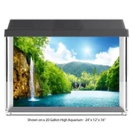 Jungle Water Falls Polyester Fish Tank Glass Drop Aquarium Background New. Fixed Price $31.50.