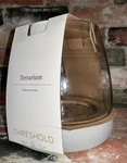 Threshold 6" X Glass & Cement Terrarium Indoor Outdoor Decor Nib. Fixed Price $39.99.