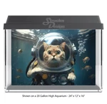 Scuba Diving Tabby Polyester Fish Tank Glass Backdrop Aquarium Background. Fixed Price $63.62.