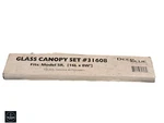 Deep Blue Glass Canopy For Aquariums, 31608, 16" X 8". Fixed Price $29.99.