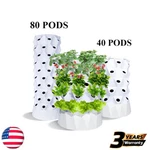40/80 Pot Vertical Hydroponics Tower Aquaponics System Aeroponics Growing Kit Us. Fixed Price $304.51.