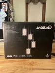 Artika Crystal Cube 4-LIGHT Linear Pendant Led Chrome Kitchen Island PDT-4CC-C. Fixed Price $113.97.