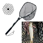 Folding Fly Fishing Landing Rubber Safe Catch Release Silicone Nets. Fixed Price $21.99.