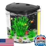 Aquaneat 1.2 Gal Betta Fish Tank Starter Kit With Led Light & Filter. Fixed Price $56.33.