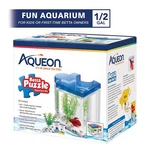 Aqueon Betta Fish Tank Aquariums Blue Puzzle. Fixed Price $25.78.