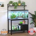 Gdlf 40-50 Gal Fish Tank Stand Metal Aquarium Plant Shelf With Cubby. Fixed Price $162.63.