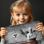 Personalized Pet Stone Memorial Grave Marker Granite Plaque Animal Human Dog. Fixed Price $49.95.