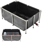 Vevor Canvas Fish Pond Above Ground Koi Tank 126.8 Gal With Clear Viewing Panel. Fixed Price $112.99.