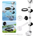 La Pet Fish Feeding Dish Set With Adjustable Tube Kit, Suction Cups And Cl.... Fixed Price $19.86.