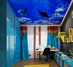3D Blue Sea Fish 1236 Wallpaper Murals Print Decal Deco Aj. Fixed Price $85.52.