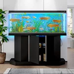 75 Gallon Fish Turtle Tank Aquarium Stand W/power Outlet Cabinet Storage No. Fixed Price $169.99.