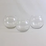 Lot Of 3 Unbranded Clear Glass Fish Bowl Home Decor Vase Different Sizes. Fixed Price $21.99.