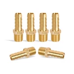 Dmikcav 6 Pcs Brass Hose 1/4 Npt To 3/8 Barb, Barbed Fittings,.... Fixed Price $11.13.
