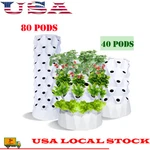 40/ 80 Pots Vertical Hydroponics Tower Aquaponics System Aeroponics Growing Kit. Fixed Price $265.50.