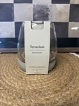 Threshold Cement & Glass Terrarium Small Round 5" X Indoor Outdoor. Fixed Price $8.99.
