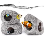 3 Pieces Rock Aquarium Decorations, Stackable Cave Decor, Betta Fish.... Fixed Price $20.97.