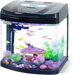 4 Gallon Glass Aquarium Starter Kit With Flip-top Feeding Port For Betta Fish: C. Fixed Price $89.99.