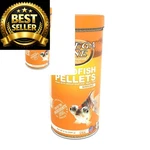 Omega One Goldfish Pellets, Sinking, 2MM Small 8 Ounce (pack Of 1), Yellow. Fixed Price $16.14.