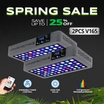 Viparspectra Timer Control 2PCS 165W Led Aquarium Light For Coral Reef Fish Tank. Fixed Price $276.68.