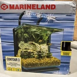 Marineland Contour 3 Aquarium Kit Gallons, Rounded Glass Corners, Includes Led. Fixed Price $45.00.