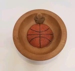 Basketball Trinket Dish Bowl, Office Desk Entryway Sports Fan Novelty Gift 6.5"D. Fixed Price $9.98.