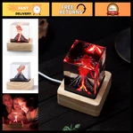 3D Volcano Night Light Lava Lamp - Eruption Decor, Mini Epoxy Resin Gift For Kid. Fixed Price $40.99.
