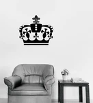 Wall Vinyl Decal Crown's Sign Kingdom Home Interior Decor (N1282). Fixed Price $20.99.