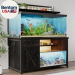 55-75 Gallon Fish Tank Stand With Power Outlet, Led Light, Heavy Duty Aquarium. Fixed Price $294.11.