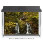 River Water Fall Forest Fish Tank Glass Back Drop Aquarium Ground New #044. Fixed Price $20.50.