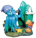 Marina Poly Resin Toons Singing Squid Fish Bowl Aquarium Decoration 12299. Fixed Price $8.95.