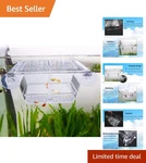 Acrylic Fish Breeding Box - Safe Isolation Hatchery For Baby Guppies & Shrimp. Fixed Price $23.09.