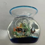 Handcrafted Murano Blown Glass Fish Bowl - Unique Home Decor Piece. Fixed Price $198.80.