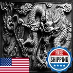Vip.line Dragon Relief Aquarium Background Poster Pvc Fish Tank Decorations. Fixed Price $86.38.