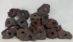 Lava Rocks ((set Of 10)) W/ Swim Through Holes Fish Aquarium Tank R&d. Fixed Price $39.00.