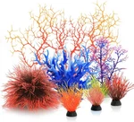 Aquarium Plants, 7 Pack Artificial Coral Ornament For Fish Tank Decorations (.... Fixed Price $25.00.