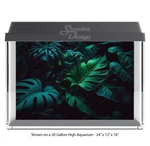 Tropical Jungle Plants Polyester Fish Tank Glass Backdrop Aquarium Background. Fixed Price $127.63.